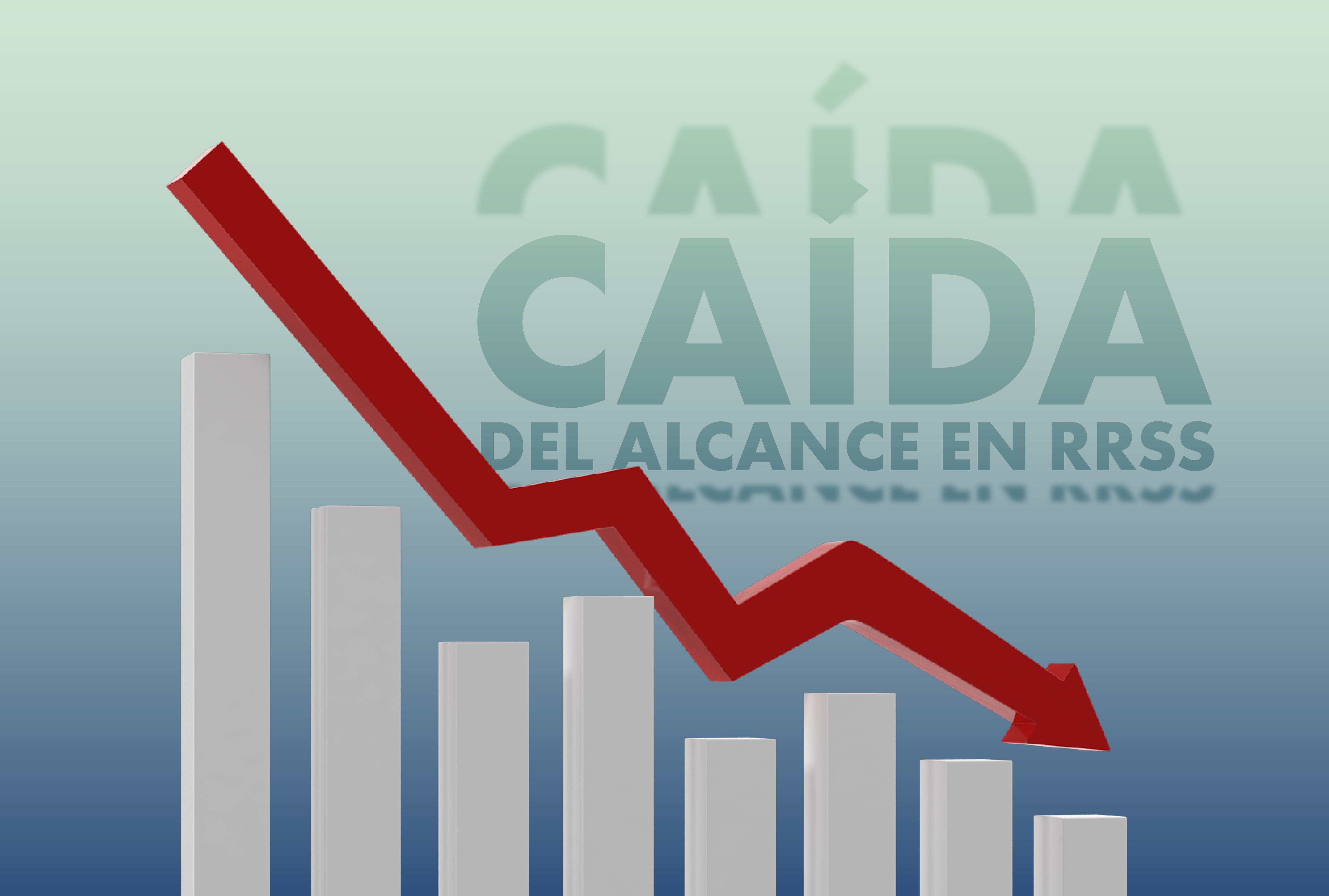 Revisión de estadísticas de redes sociales por motivo de la caída de alcance